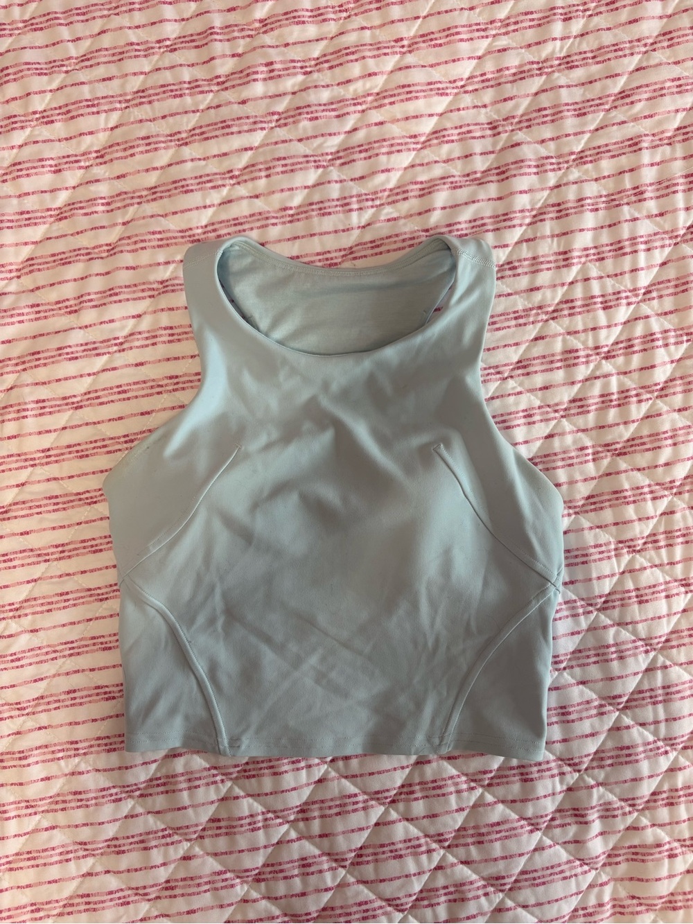lululemon athletica Pale Blue Cropped Tank